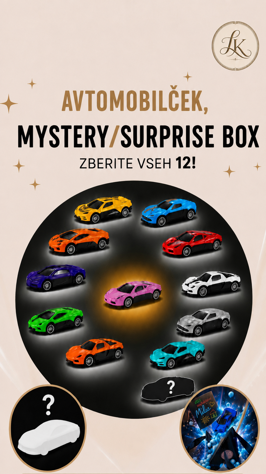 Vseh 12 avtomobilčkov, ki jih lahko dobiš v mystery boxu